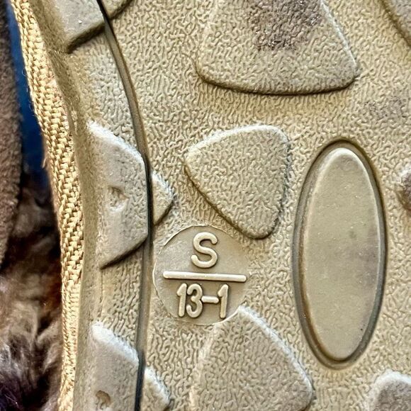 Girl’s Faux Suede Fur Animal Print Slippers Size Small 13-1 - Picture 7 of 9